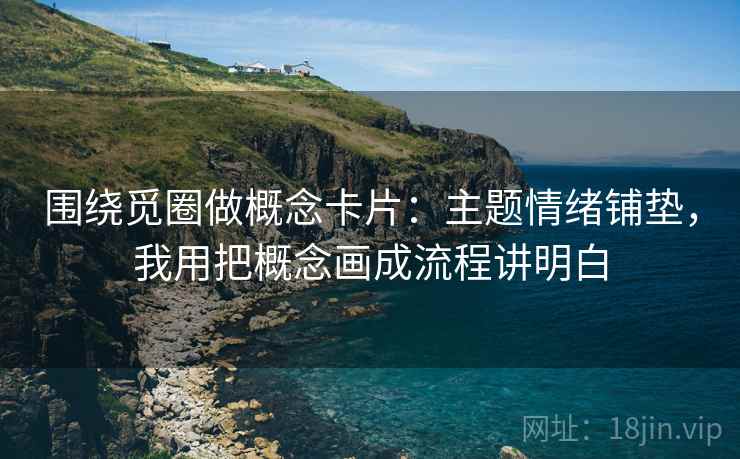 围绕觅圈做概念卡片：主题情绪铺垫，我用把概念画成流程讲明白  第1张